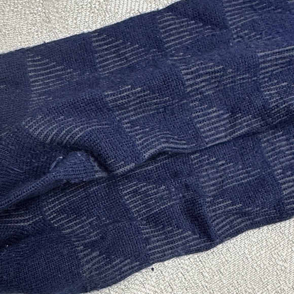 Structure Dark Blue Patterned Socks - Picture 3 of 4